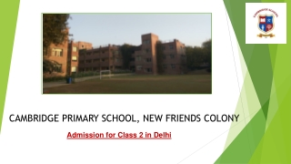 Admission for Class 2 in Delhi