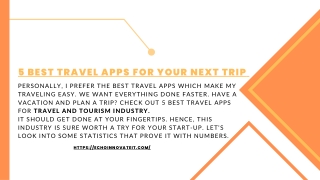 5 Best Travel Apps For Your Next Trip  Travel App Development Guide