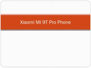 Xiaomi MI 9T Pro Phone