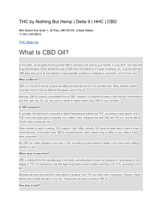 THC by Nothing But Hemp _ Delta 9 _ HHC _ CBD