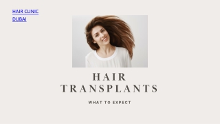 HAIR TRANSPLANT WHAT TO EXPECT