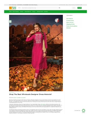 Shop The Best Wholesale Designer Dress Material