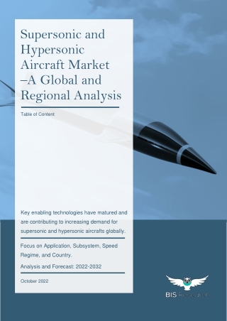 Supersonic and Hypersonic Aircraft Market: An Overview