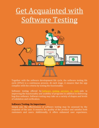 Software testing services in India