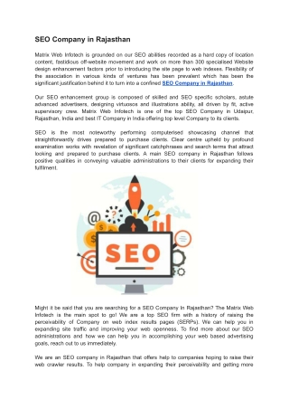 SEO Company in Rajasthan