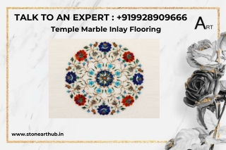 Temple Marble Inlay Flooring - Call Now 9928909666