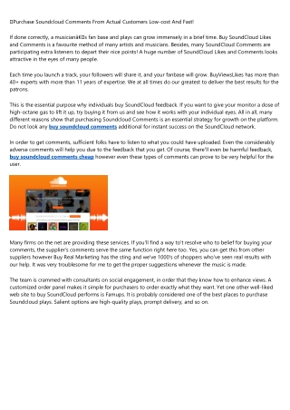 How to Sell buy soundcloud comments cheap to a Skeptic