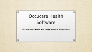 Occupational Health and Safety Software South Korea