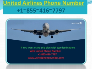 United Airlines  1(855~416~7797) Ticket Booking Number