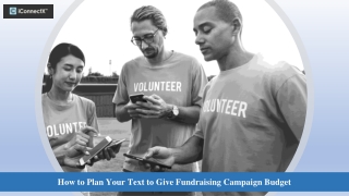 Tips to Plan Your Text to Give Fundraising Campaign Budget