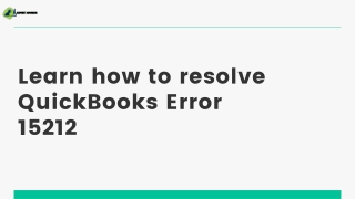 Learn how to resolve QuickBooks Error 15212