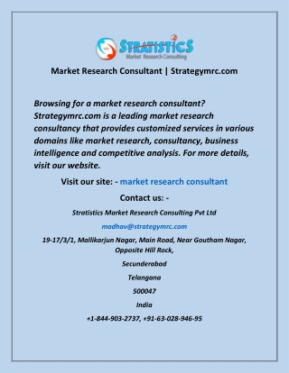 market research consultant