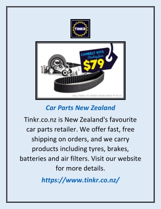 Car Parts New Zealand | Tinkr.co.nz