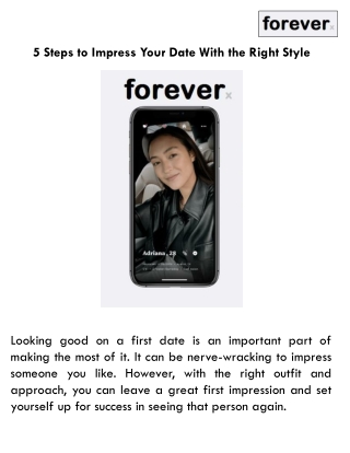 5 Steps to Impress Your Date With the Right Style
