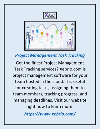 Project Management Task Tracking | Xebrio.com