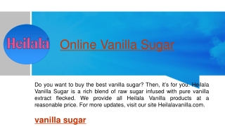 Online Vanilla Sugar   Heilala Vanilla