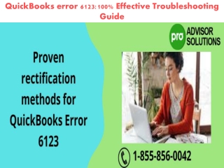 QuickBooks error 6123:100% Effective Troubleshooting Guide