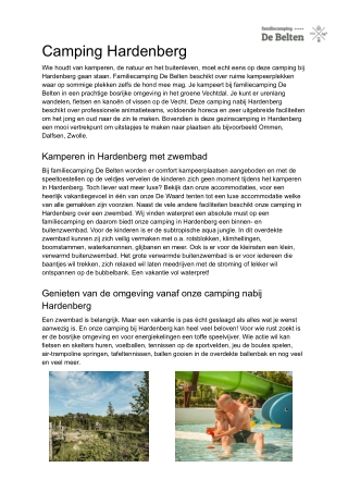 Camping Hardenberg