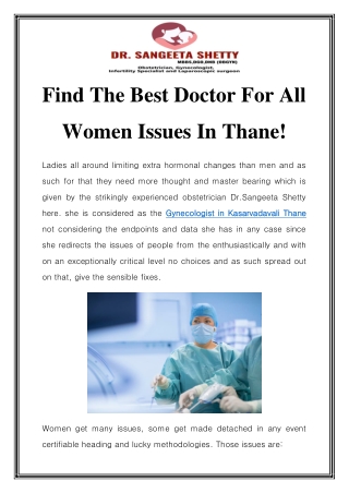 Gynecologist in Kasarvadavali Thane Call-7977412156