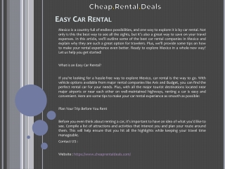 Easy Car Rental