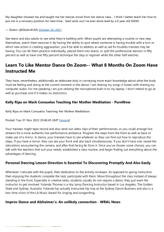 4 Suggestions For Showing A Combined Degree Dancing Class By Erin Satisfaction