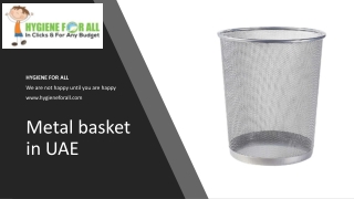 Metal basket in UAE