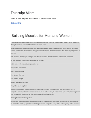 Trusculpt Miami