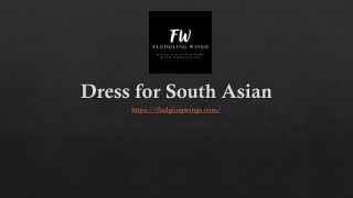 Dress for South Asian