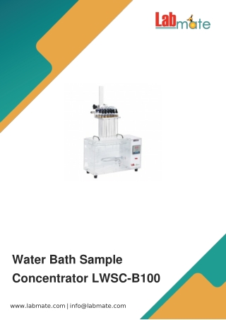 Water-Bath-Sample-Concentrator