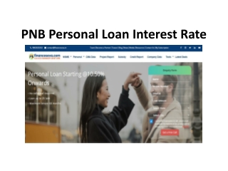 PNB Personal Loan Interest Rate