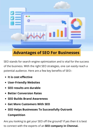 Advantages of SEO For Businesses