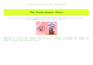 [Pdf]$$ The Forgiveness Chair DOWNLOAD @PDF