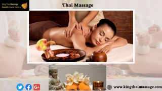 Get Ready For Thai Massage in Toronto at King Thai Massage Center