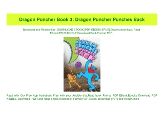 PDF) Dragon Puncher Book 3 Dragon Puncher Punches Back [PDF EPuB AudioBook Ebook]