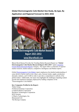Global Electromagnetic Coils Market Research Report 2021-2032