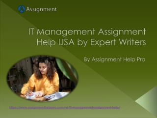 IT Management Assignment Help USA by Expert Writers