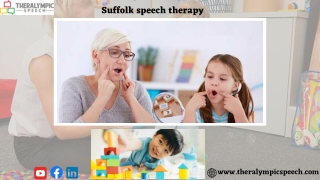 Capable Therapists for Suffolk speech therapy - Theralympic speech