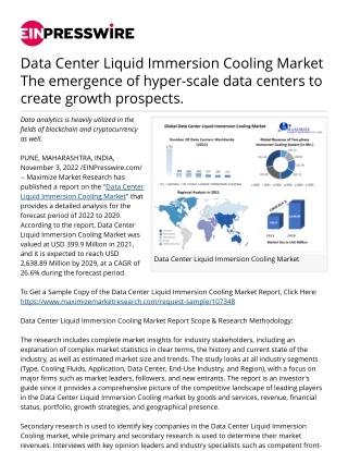 EINPresswire-599297740-data-center-liquid-immersion-cooling-market-the-emergence-of-hyper-scale-data-centers-to-create-g
