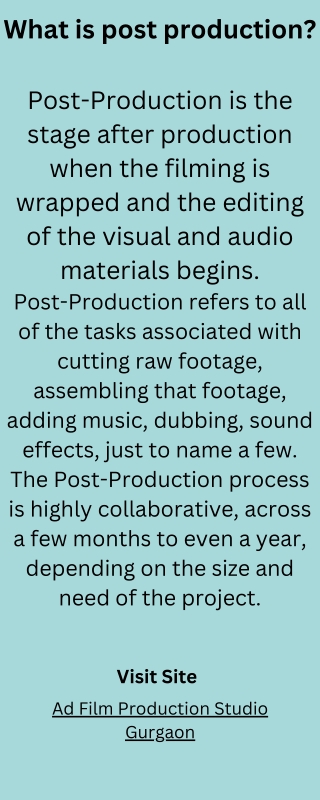 Ad Film Production Studio Gurgaon