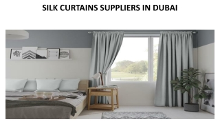 SILK CURTAINS SUPPLIERS IN DUBAI