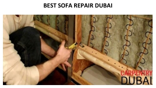 BEST SOFA REPAIR DUBAI