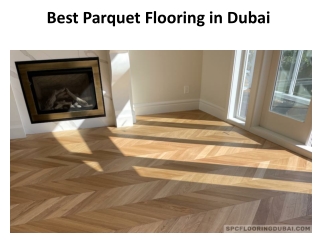 Best Parquet Flooring in Dubai