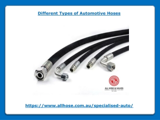 Different Types of Automotive Hoses