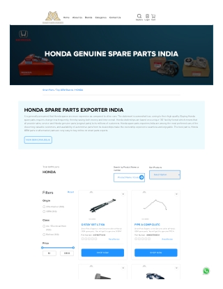 Honda spare parts-Smart Parts Exports