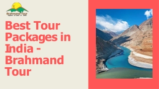 Best Tour Packages in India - Brahmand Tour