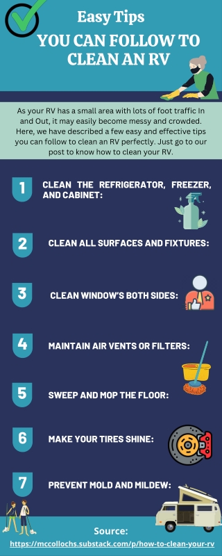 Easy Tips You Can Follow To Clean An RV