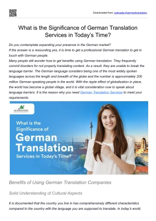 German Translation