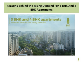 Reasons Behind the Rising Demand For 3 BHK And 4 BHK Apartments