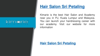 Hair Salon Sri Petaling    kimarie.com.my