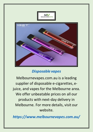 Disposable Vapes | Melbournevapes.com.au